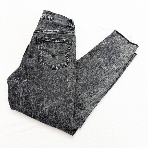 Levi's Mom Jean Acid Wash Black Gray Denim Jeans Size 26 - Picture 8 of 8